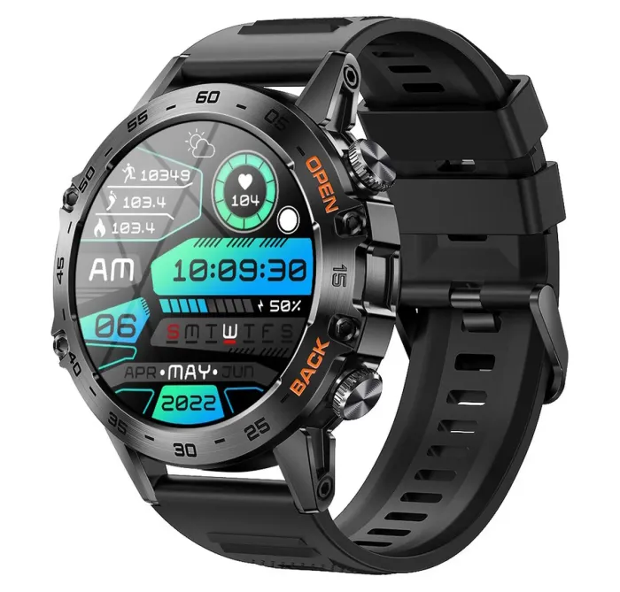 Розумний смарт годинник Smart Delta K52 Black Rubber - зображення 2