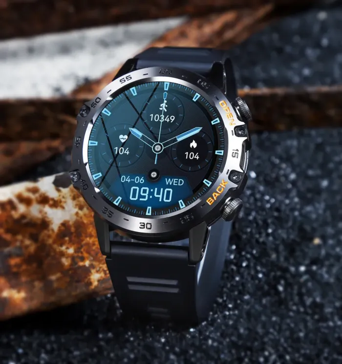 Розумний смарт годинник Smart Delta K52 Black Rubber - зображення 7