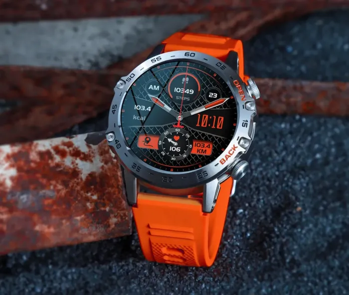 Розумний смарт годинник Smart Delta K52 Silver Orange, 2 ремінці - зображення 6