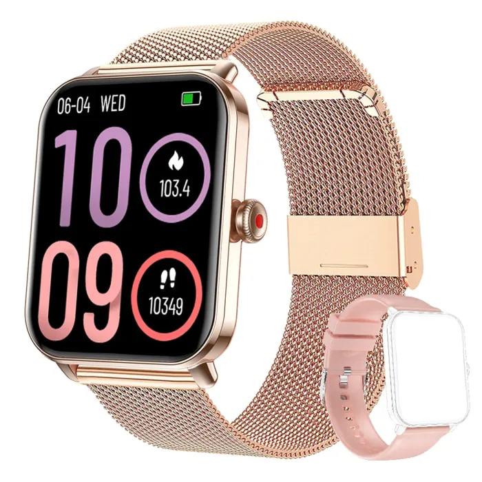 Розумний смарт годинник Smart Eva Gold, 2 ремінці - зображення 1