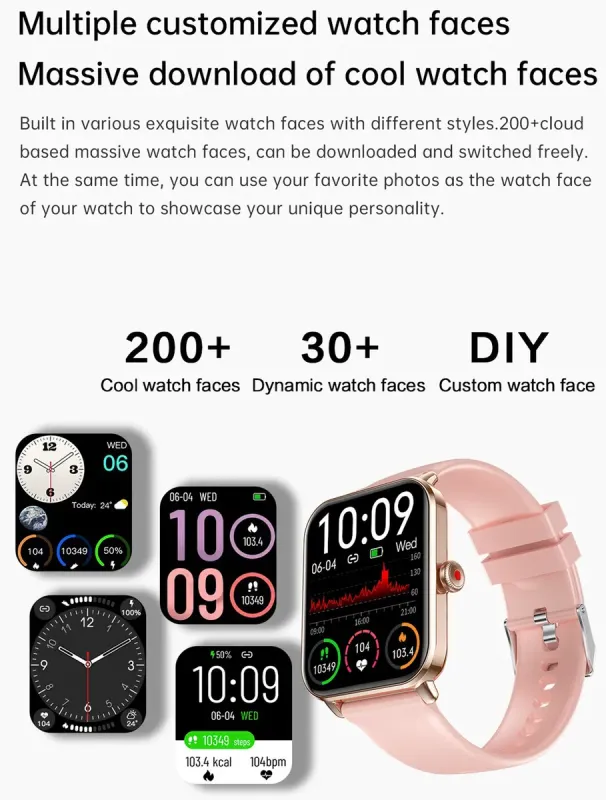 Розумний смарт годинник Smart Eva Gold, 2 ремінці - зображення 10