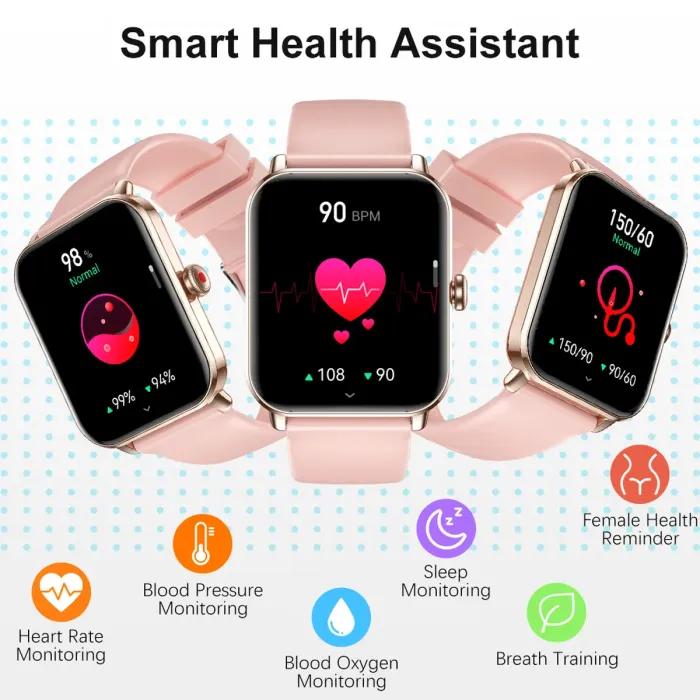 Розумний смарт годинник Smart Eva Gold, 2 ремінці - зображення 11