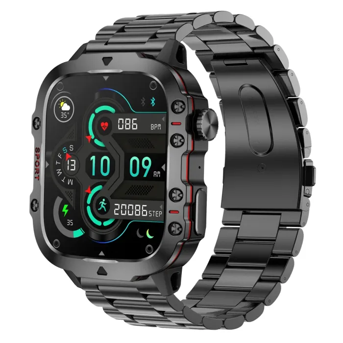 Розумний смарт годинник Smart Expert Nano Steel, 2 ремінці - зображення 1