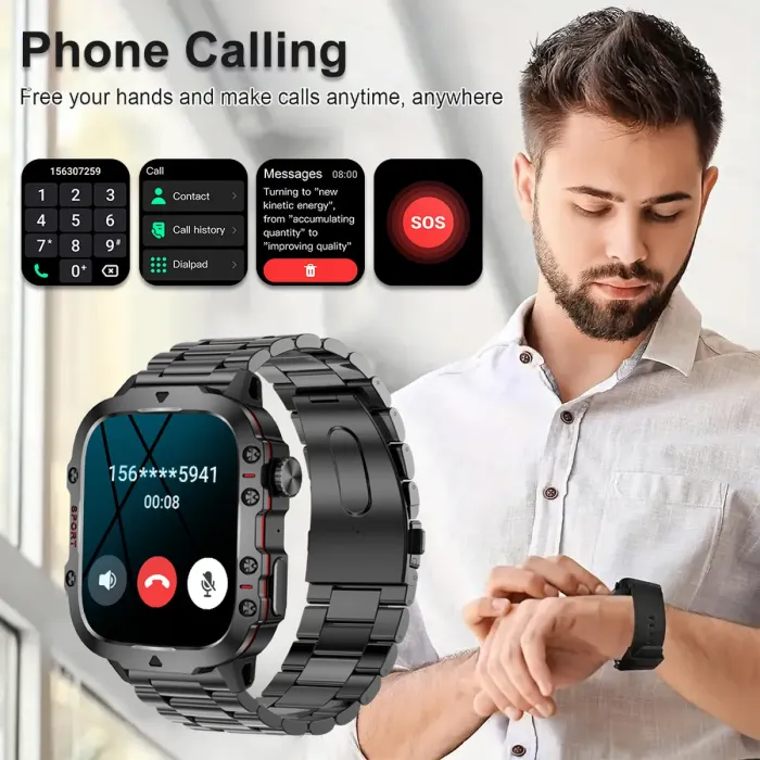 Розумний смарт годинник Smart Expert Nano Steel, 2 ремінці - зображення 4