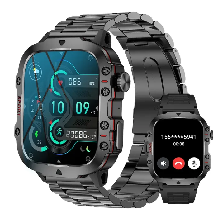 Розумний смарт годинник Smart Expert Nano Steel, 2 ремінці - зображення 6