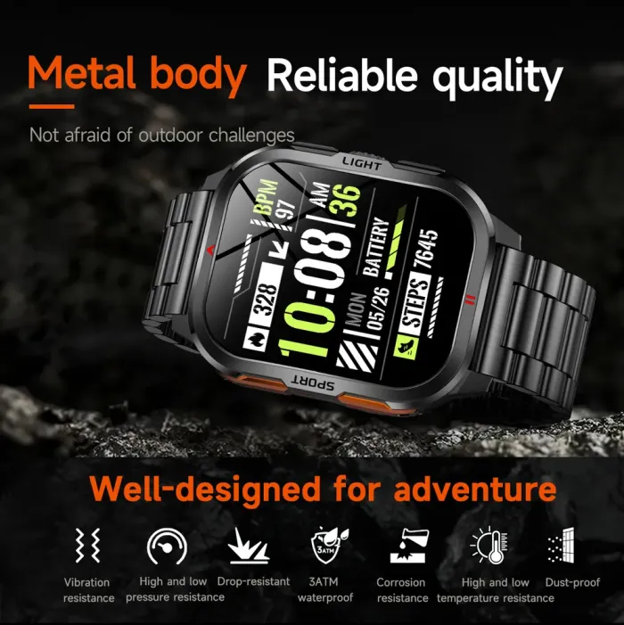 Розумний смарт годинник Smart Fanastic Steel, 2 ремінці - зображення 5