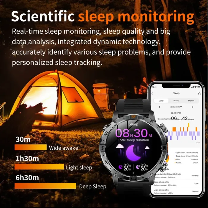 Розумний смарт годинник Smart Fire Rubber з компасом - зображення 11