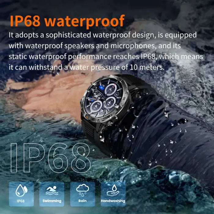 Розумний смарт годинник Smart Fire Rubber з компасом - зображення 6