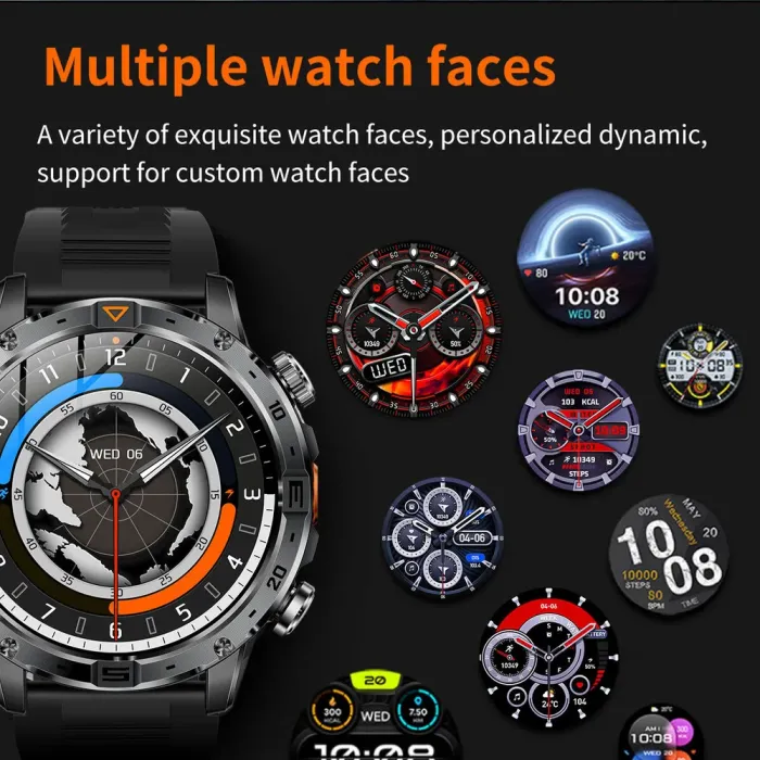 Розумний смарт годинник Smart Fire Rubber з компасом - зображення 5