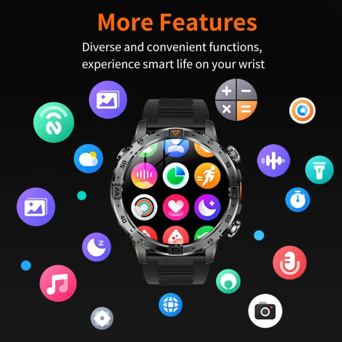 Розумний смарт годинник Smart Fire Rubber з компасом - зображення 24