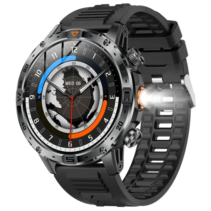 Розумний смарт годинник Smart Fire Rubber з компасом - зображення 1