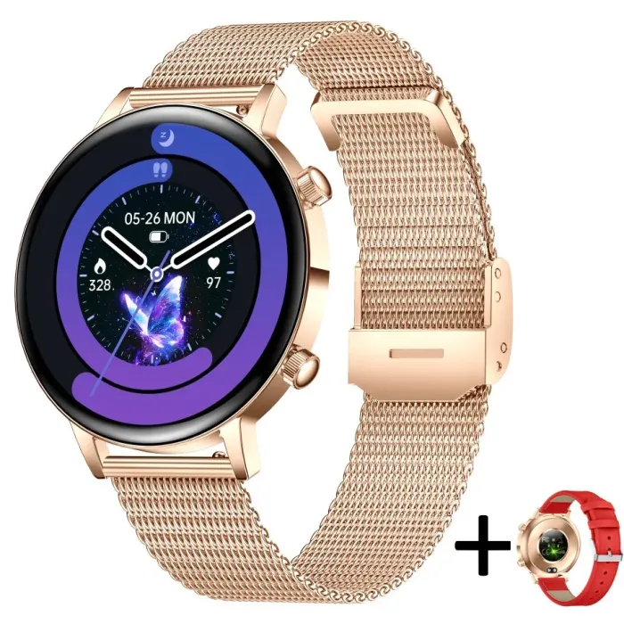 Розумний смарт годинник Smart Flower X Gold, 2 ремінці - зображення 1