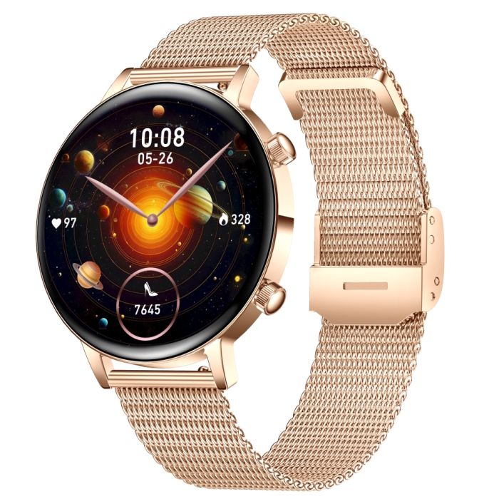 Розумний смарт годинник Smart Flower X Gold, 2 ремінці - зображення 8