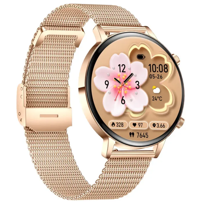 Розумний смарт годинник Smart Flower X Gold, 2 ремінці - зображення 3