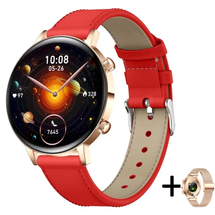 Розумний смарт годинник Smart Flower X Red, 2 ремінці - зображення 1