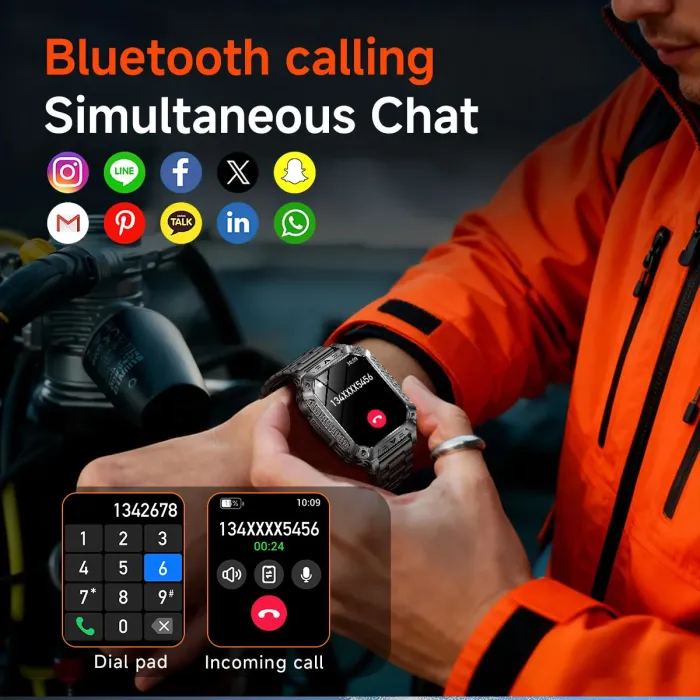 Розумний смарт годинник Smart Formula K+ Rubber, 2 ремінці - зображення 12