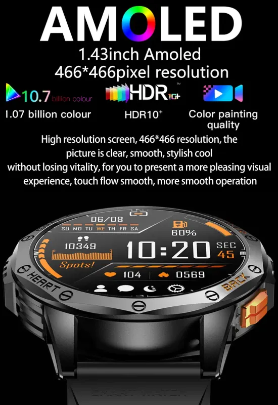 Розумний смарт годинник Smart GPS Max Black, 2 ремінці - зображення 10