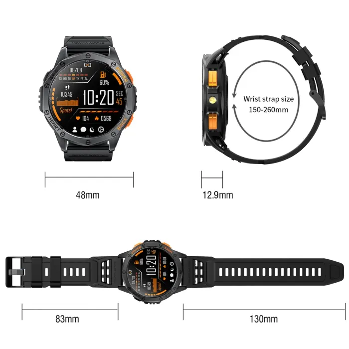 Розумний смарт годинник Smart GPS Max ArmyGreen, 2 ремінці - зображення 12