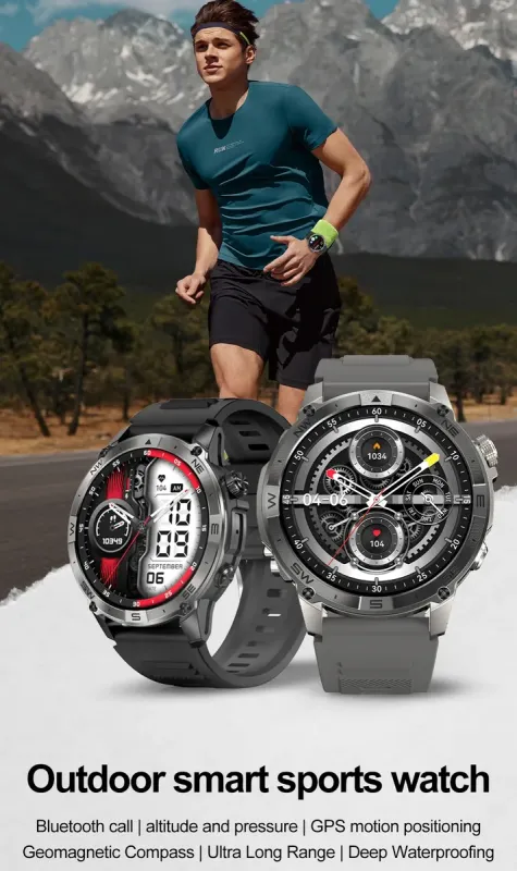 Розумний смарт годинник North Edge GPS Smart Titan з компасом - зображення 12