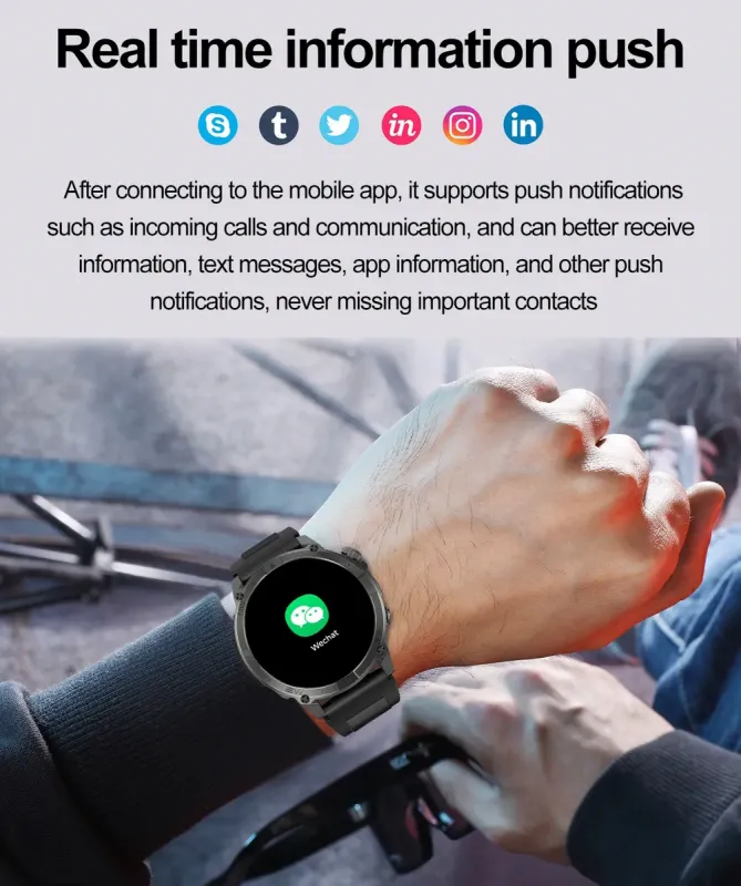 Розумний смарт годинник North Edge GPS Smart Titan з компасом - зображення 5