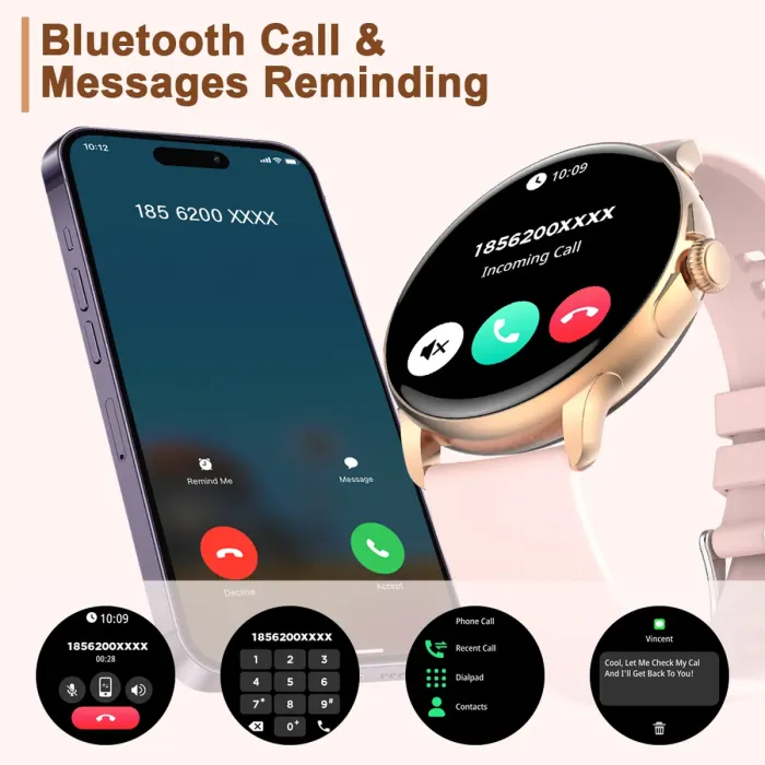 Розумний смарт годинник Smart Holiday Gold Rubber, 2 ремінці - зображення 4