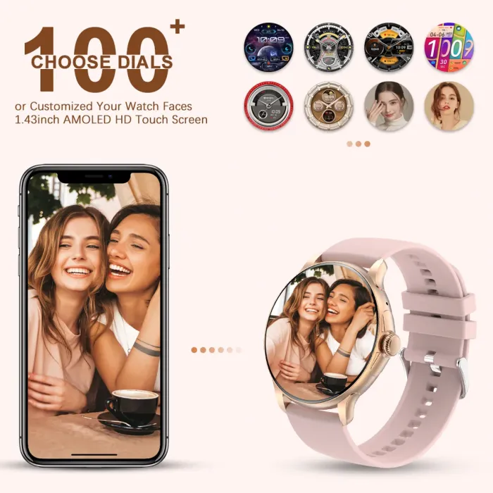 Розумний смарт годинник Smart Holiday Gold Rubber, 2 ремінці - зображення 5