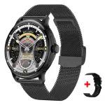 Розумний смарт годинник Smart Holiday Black Steel, 2 ремінці