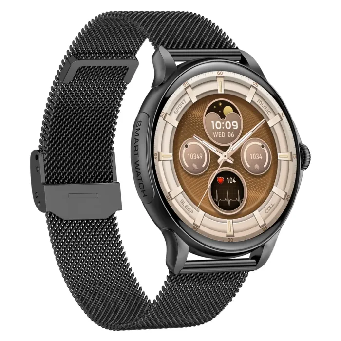 Розумний смарт годинник Smart Holiday Black Steel, 2 ремінці - зображення 2