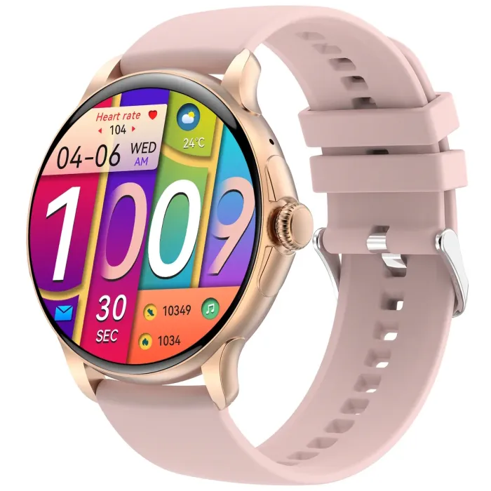 Розумний смарт годинник Smart Holiday Gold Rubber, 2 ремінці - зображення 1