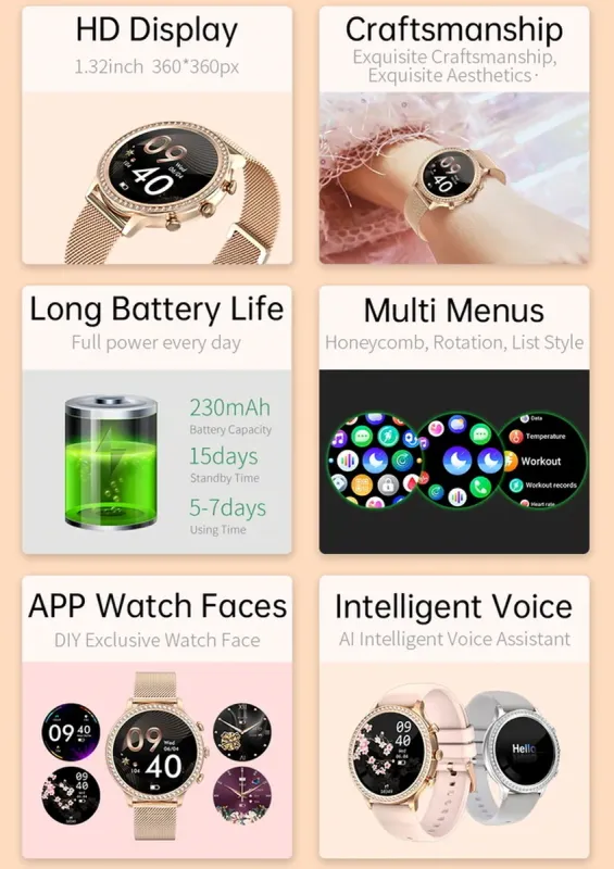 Розумний смарт годинник Smart IQ Girl Gold - зображення 12