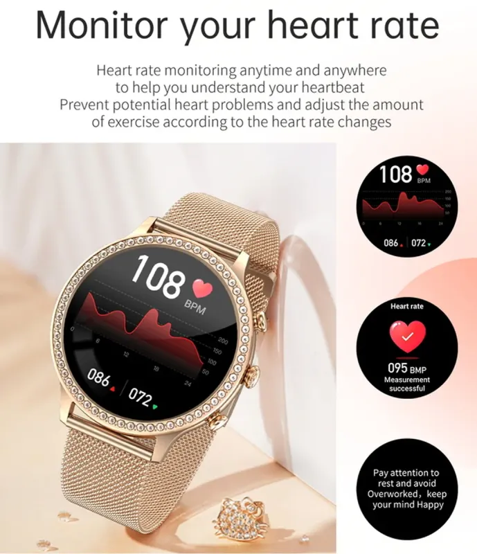 Розумний смарт годинник Smart IQ Girl Gold - зображення 4