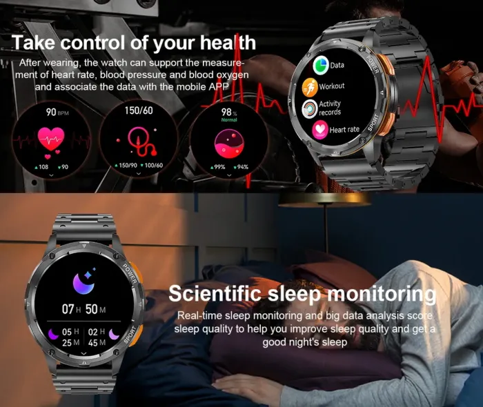 Розумний смарт годинник Smart Kopter Steel Black - зображення 12