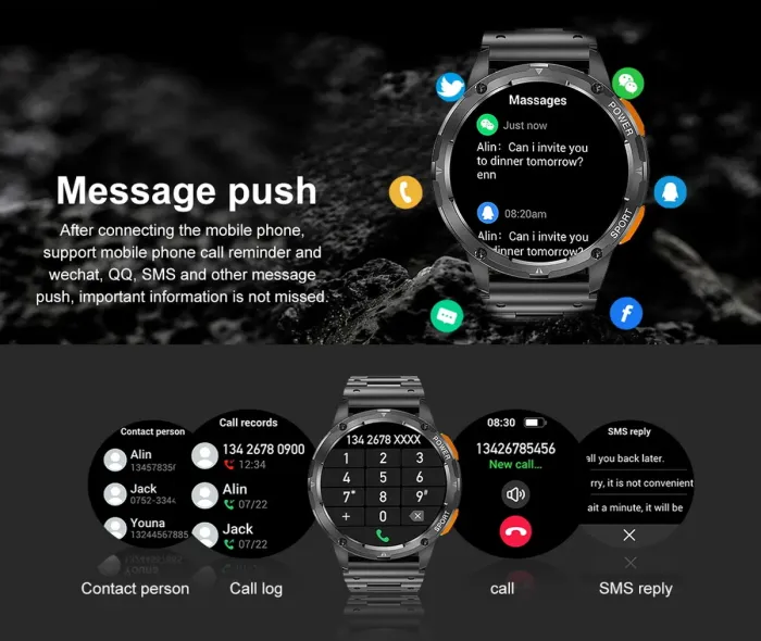 Розумний смарт годинник Smart Kopter Steel Black - зображення 7