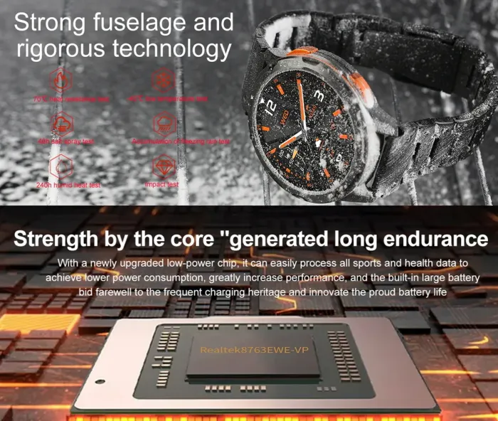 Розумний смарт годинник Smart Kopter Steel Black - зображення 8