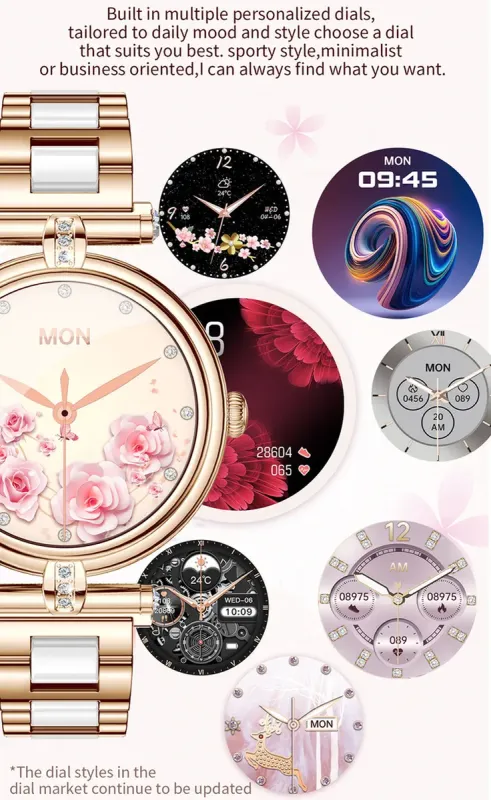 Розумний смарт годинник Smart Leila Steel, 2 ремінці - зображення 11