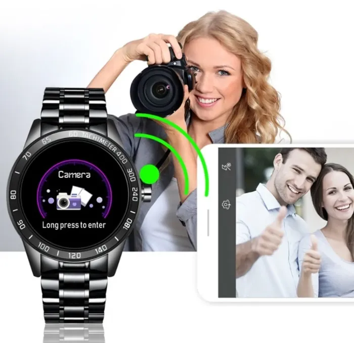 Смарт годинники Smart Lige Omega Black - зображення 7