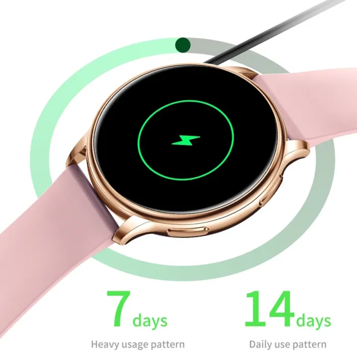 Розумний смарт годинник Smart Melisia Gold Rubber, 2 ремінці - зображення 3