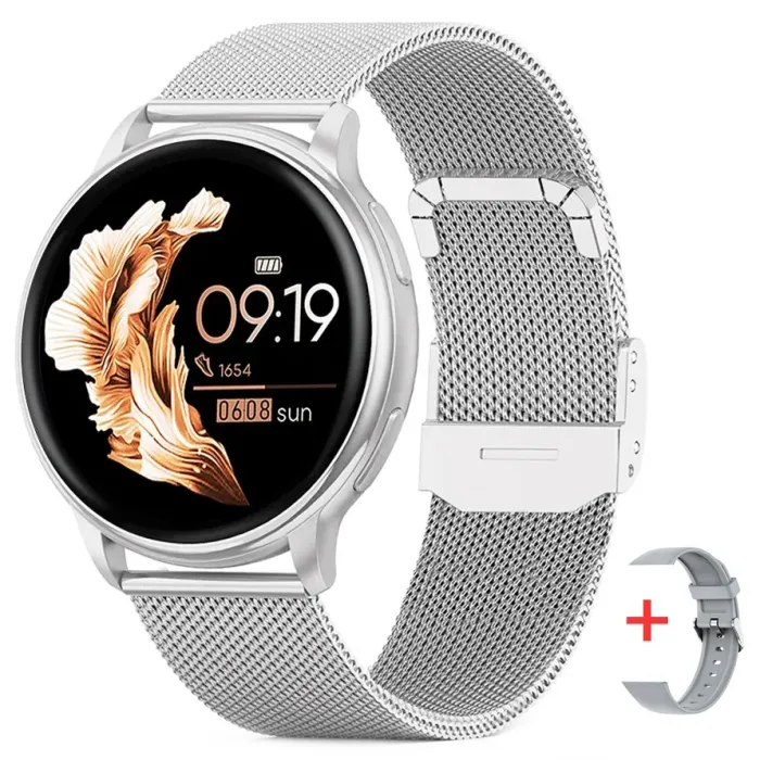 Розумний смарт годинник Smart Melisia Silver Steel, 2 ремінці - зображення 1