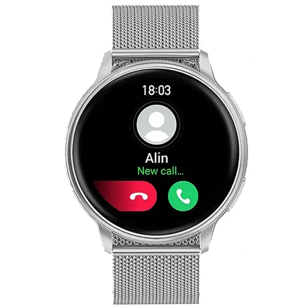 Розумний смарт годинник Smart Melisia Silver Steel, 2 ремінці - зображення 4