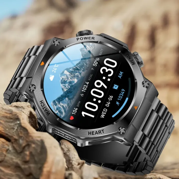 Розумний смарт годинник Smart Mevaden Ultra Steel, 2 ремінці - зображення 11