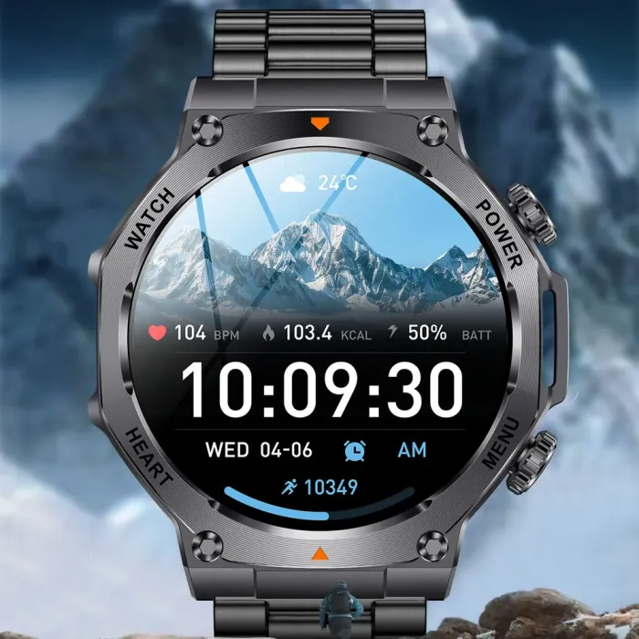 Розумний смарт годинник Smart Mevaden Ultra Steel, 2 ремінці - зображення 4