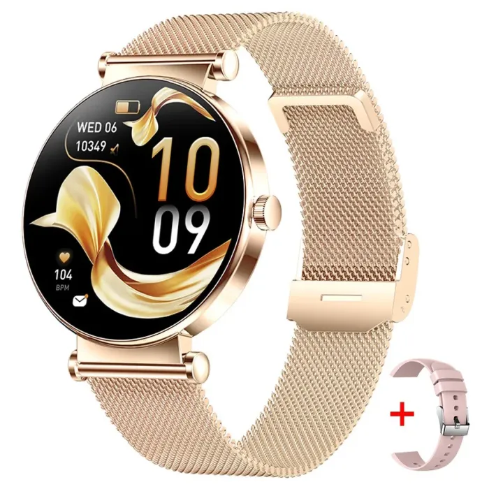 Розумний смарт годинник Smart Princess Steel Gold, 2 ремінці - зображення 1