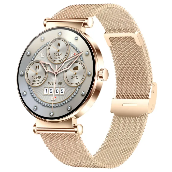 Розумний смарт годинник Smart Princess Steel Gold, 2 ремінці - зображення 10
