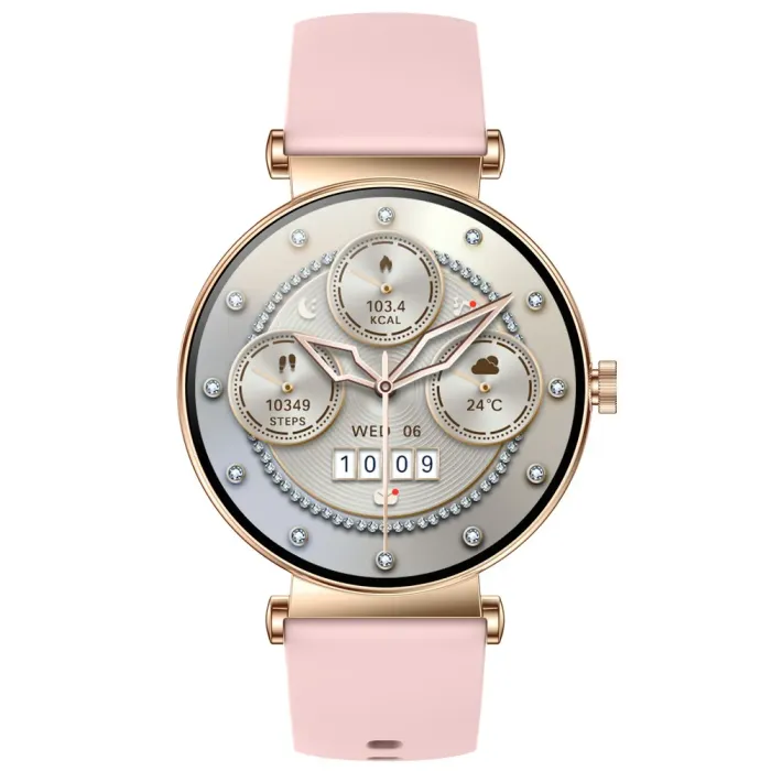 Розумний смарт годинник Smart Princess Rubber Pink, 2 ремінці - зображення 11