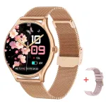 Розумний смарт годинник Smart Milano Gold Steel, 2 ремінці