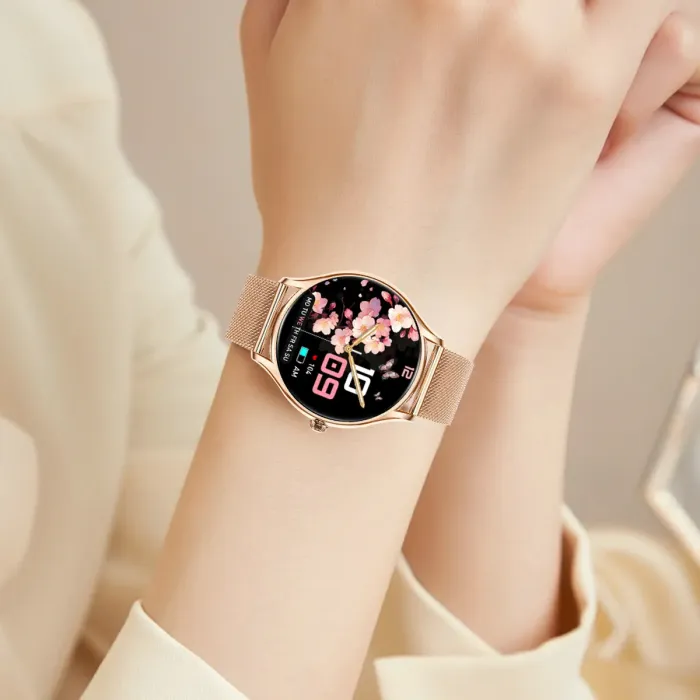 Розумний смарт годинник Smart Milano Gold Steel, 2 ремінці - зображення 12