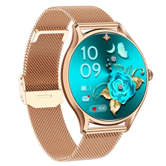 Розумний смарт годинник Smart Milano Gold Steel, 2 ремінці - зображення 10