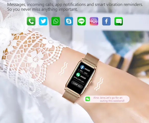 Розумний смарт годинник Smart Mioband Nano+ Orange, 2 ремінці - зображення 8