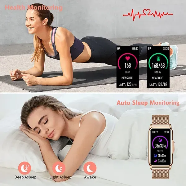 Розумний смарт годинник Smart Mioband Nano+ Orange, 2 ремінці - зображення 4