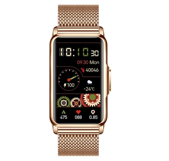 Розумний смарт годинник Smart Mioband Nano+ Gold - зображення 6